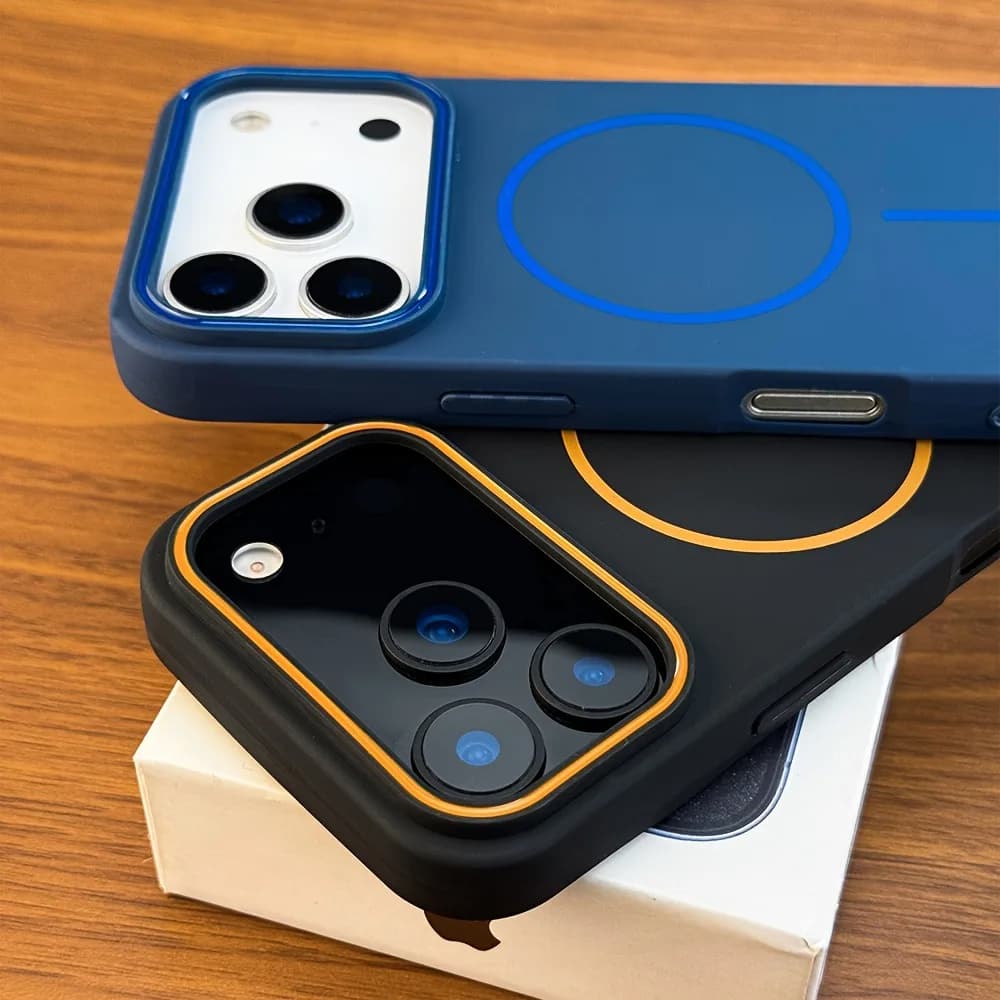 Luksusowe matowe etui MagSafe pancerne iPhone 12–17 🛡️