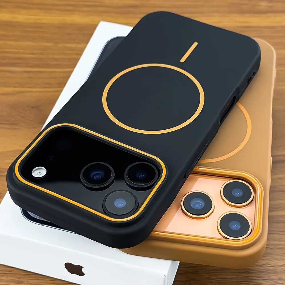 Luksusowe matowe etui MagSafe pancerne iPhone 12–17 🛡️