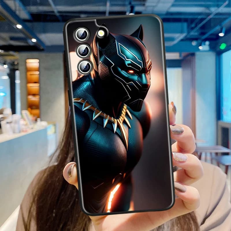 Etui Marvel Czarna Pantera - Samsung series S - S9, S10, S20, S21
