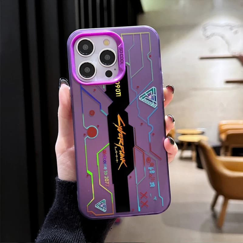 Etui Motyw CyberPunk - iPhone - 7, 8, X, XS, 11, 12, 13, 14, 15, 16, 17, Air