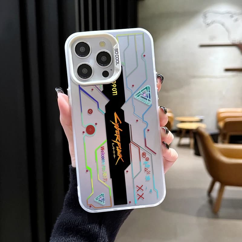 Etui Motyw CyberPunk - iPhone - 7, 8, X, XS, 11, 12, 13, 14, 15, 16, 17, Air