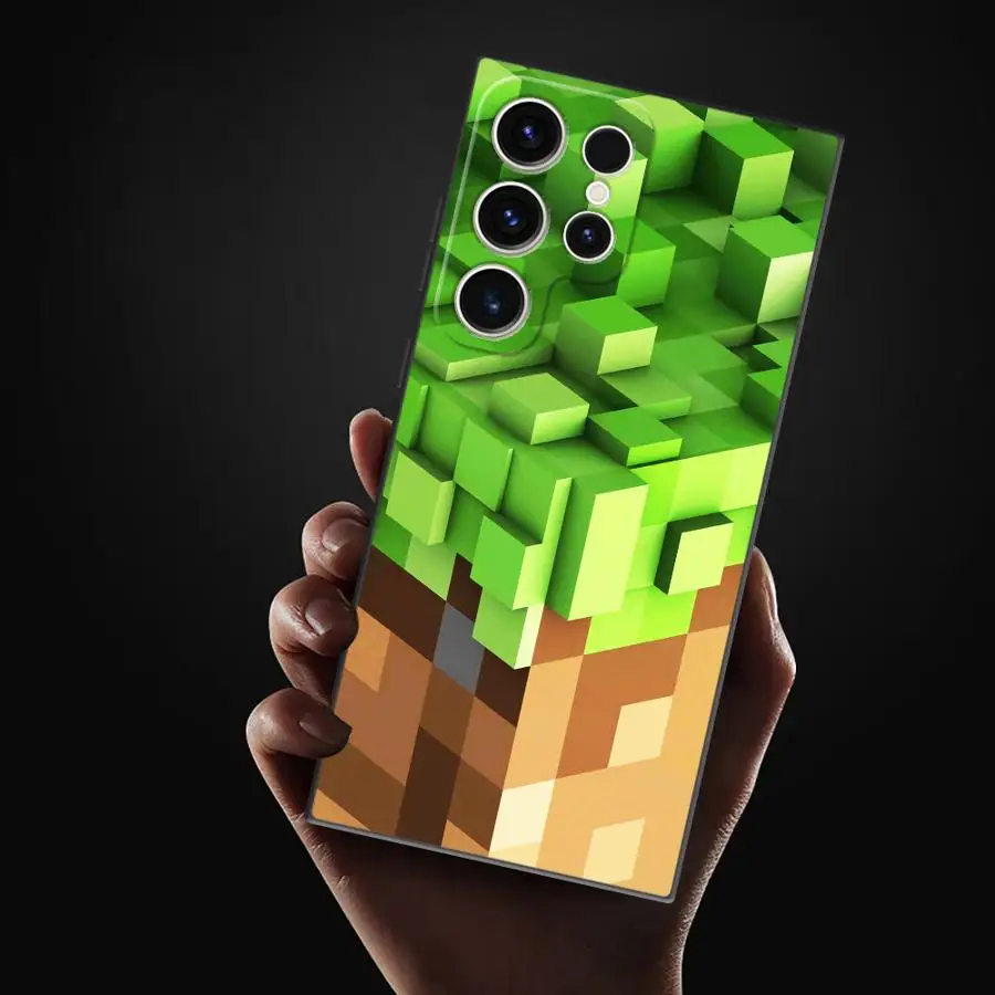 Etui Motyw Minecraft - Samsung series S - S20, S21, S22, S23, S24, S25