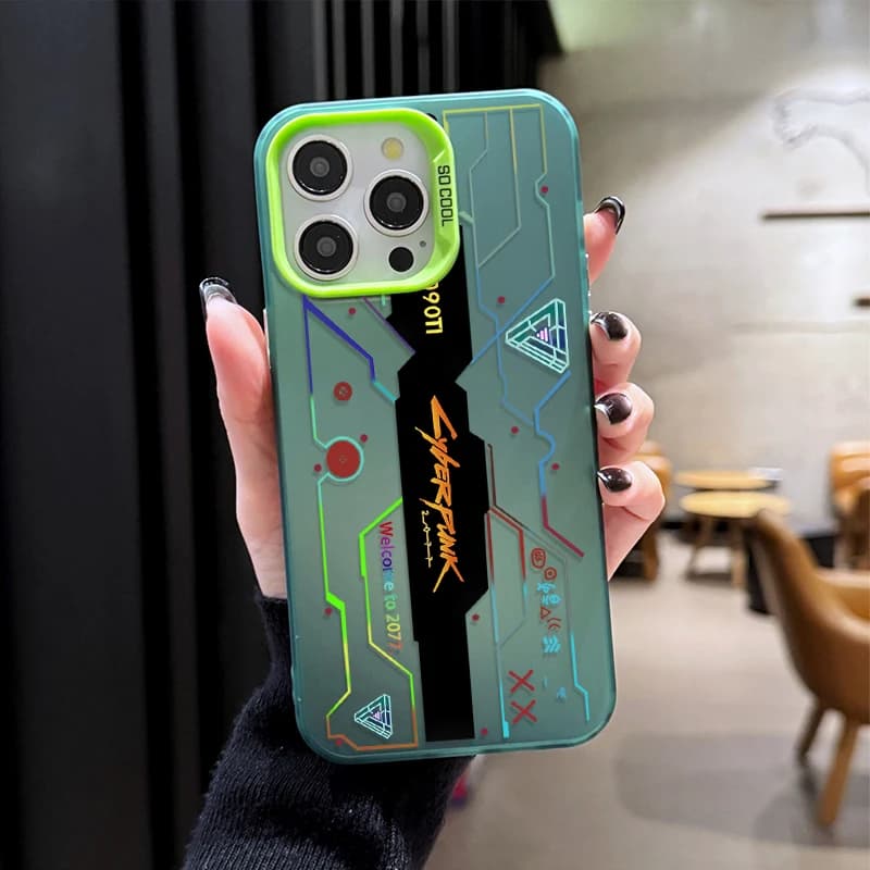 Etui Motyw CyberPunk - iPhone - 7, 8, X, XS, 11, 12, 13, 14, 15, 16, 17, Air
