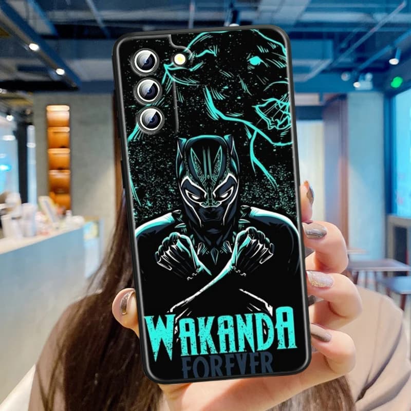 Etui Marvel Czarna Pantera - Samsung series S - S9, S10, S20, S21