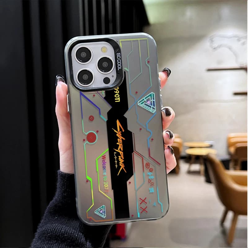 Etui Motyw CyberPunk - iPhone - 7, 8, X, XS, 11, 12, 13, 14, 15, 16, 17, Air