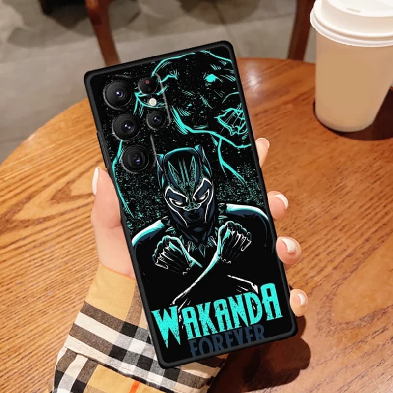 Etui Marvel Czarna Pantera - Samsung series S - S9, S10, S20, S21