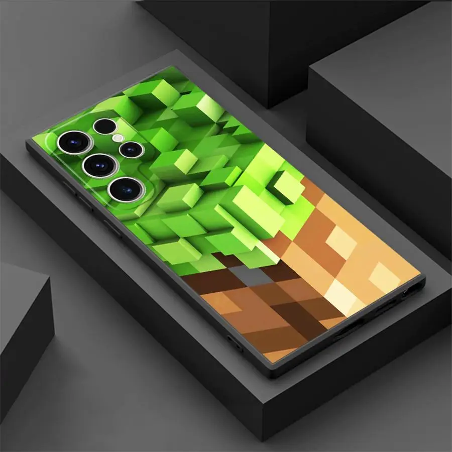 Etui Motyw Minecraft - Samsung series S - S20, S21, S22, S23, S24, S25