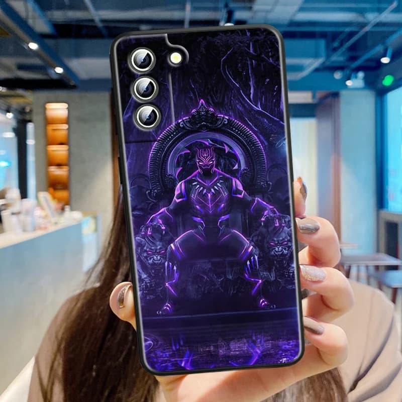 Etui Marvel Czarna Pantera - Samsung series S - S9, S10, S20, S21