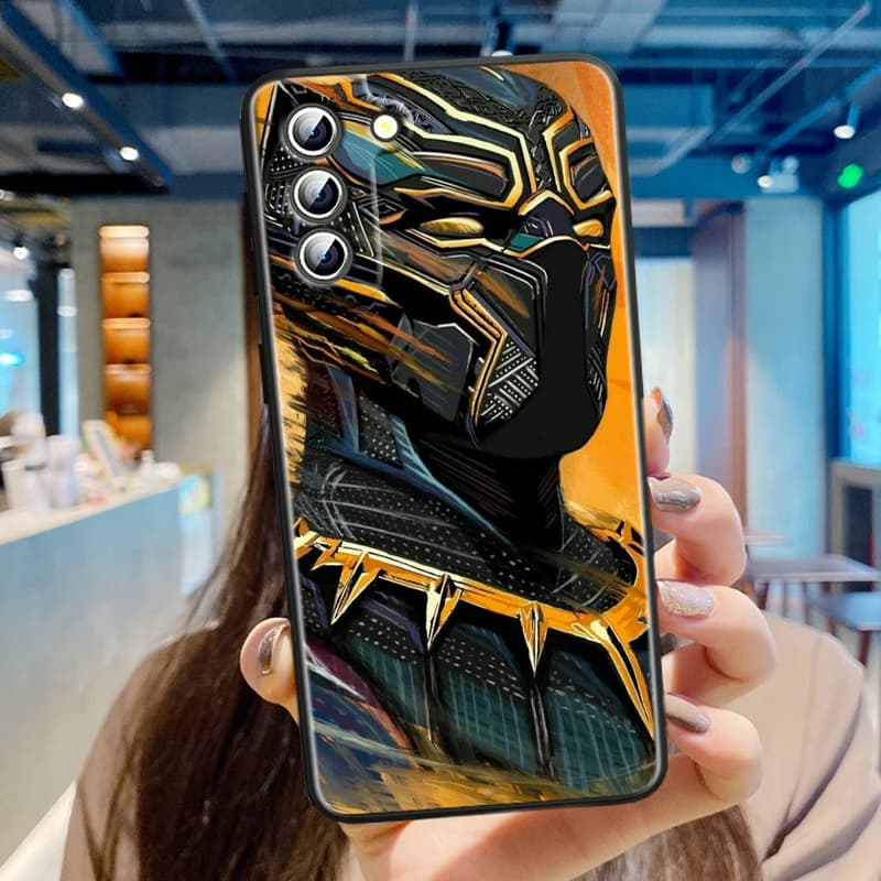 Etui Marvel Czarna Pantera - Samsung series S - S9, S10, S20, S21
