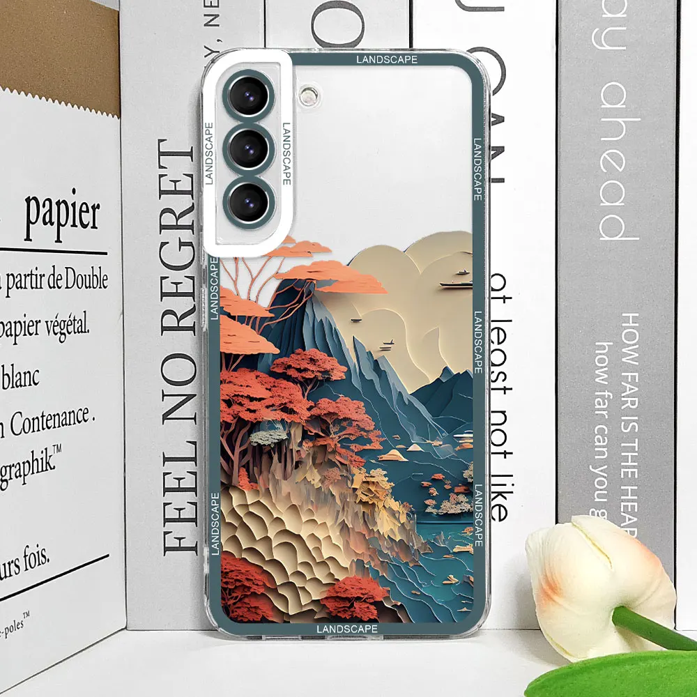 Etui Motyw Krajobrazy - Samsung series S - 21, 22, 23, 24, 25