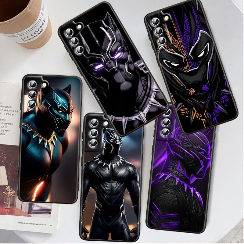 Etui Marvel Czarna Pantera - Samsung series S - S9, S10, S20, S21