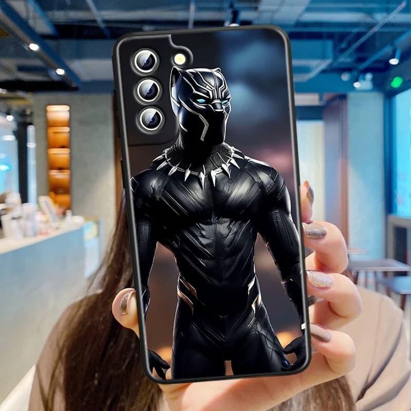 Etui Marvel Czarna Pantera - Samsung series S - S9, S10, S20, S21