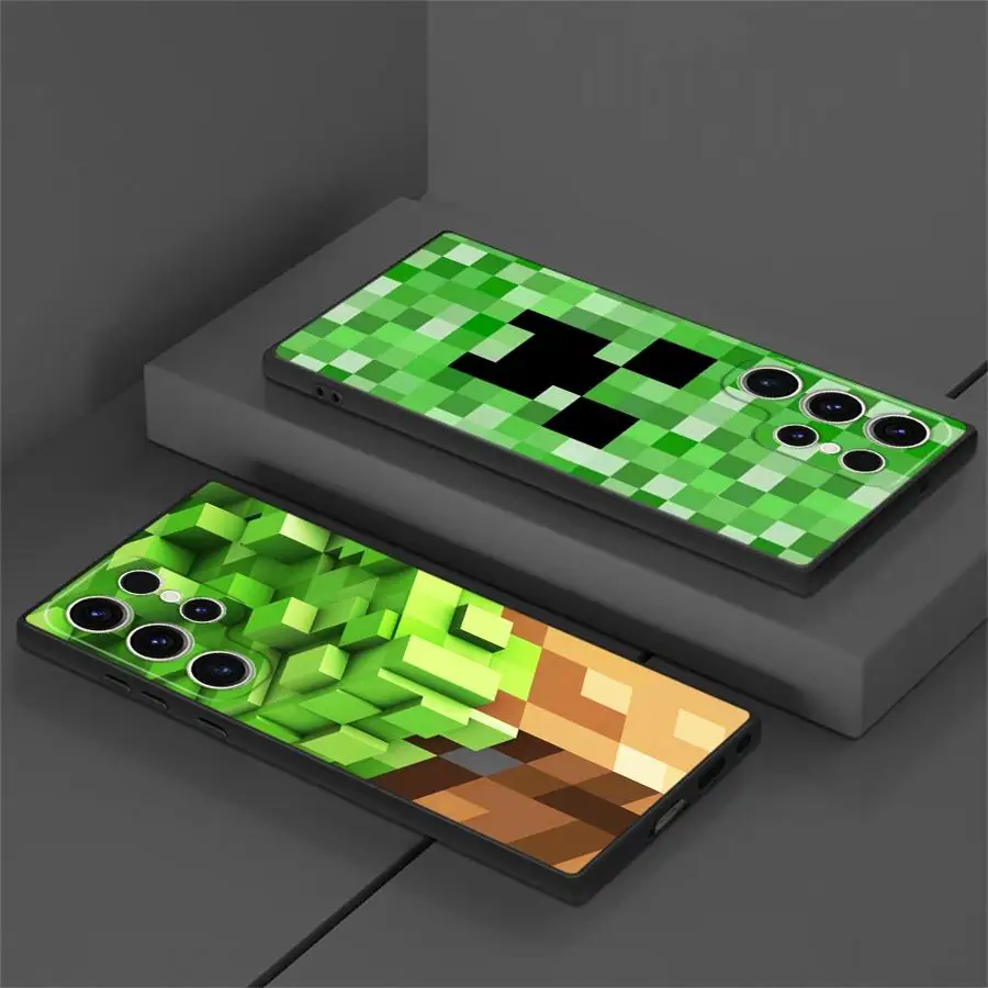 Etui Motyw Minecraft - Samsung series S - S20, S21, S22, S23, S24, S25