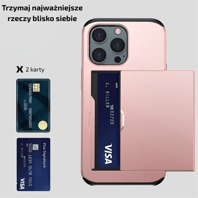 Etui ze schowkiem na karty - iPhone