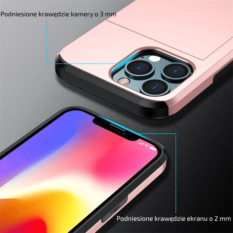 Etui ze schowkiem na karty - iPhone