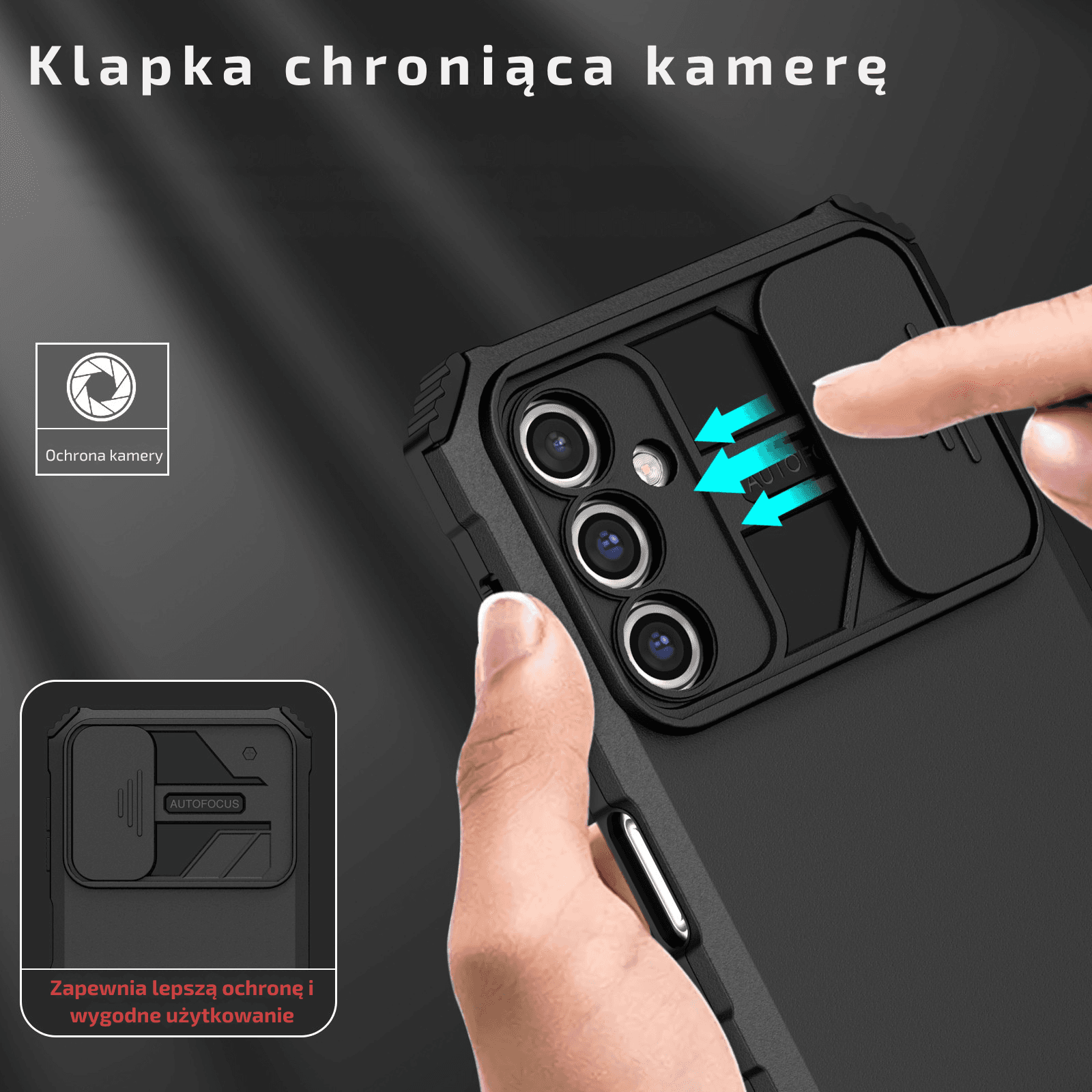 Etui Pancerne z podstawką - Samsung series A